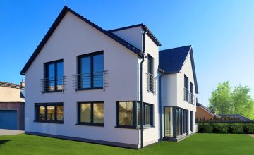 Kliknutím zvětšíte Prostorný nízkoenergetický rodinný dům v pražské Hostivaři v konstrukčním systému ALFA DIFU, zakázková výroba ALFAHAUS.