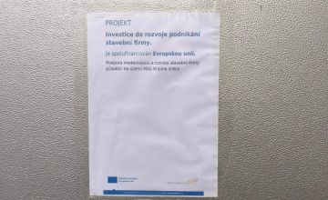 Projekt - Investice do rozvoje podnik&aacute;n&iacute; stavebn&iacute; firmy