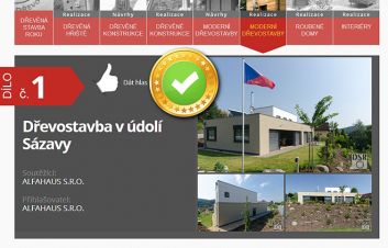 Soutěž&iacute;me v anketě Dřevěn&aacute; stavba roku 2013