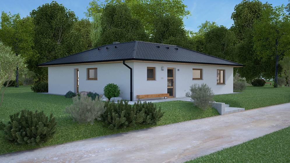 Dřevostavba na klíč EKONOMY 106, 4kk, 106m2