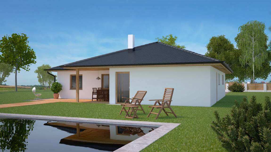 Dřevostavba na klíč EKONOMY 139, 4kk, 139m2