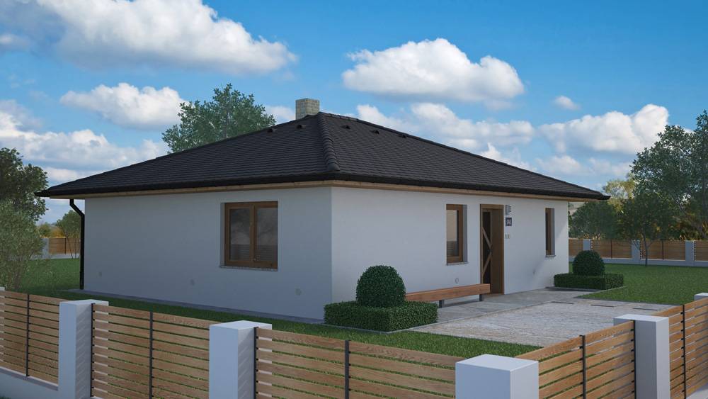 Dřevostavba na klíč EKONOMY 78, 3kk, 78m2
