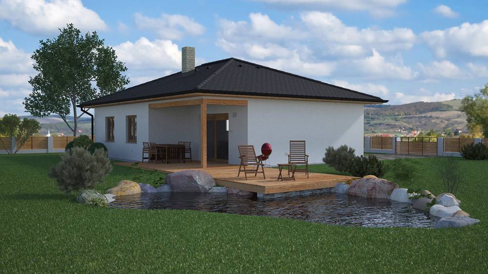 Dřevostavba na klíč EKONOMY 81, 3kk, 81m2