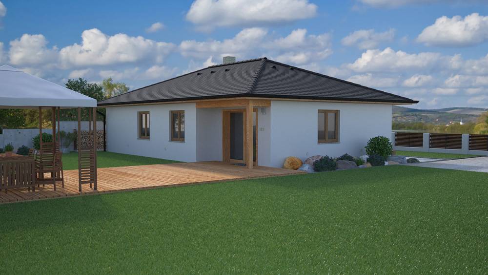 Dřevostavba na klíč EKONOMY 88, 4kk, 88m2