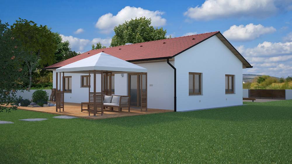 Dřevostavba na klíč EKONOMY 97, 4kk, 97m2