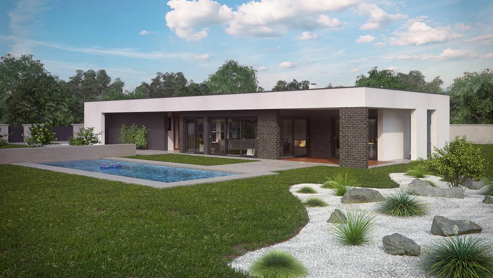 Dřevostavba na klíč KLASIK 153, 4kk s garáží, 153 m2